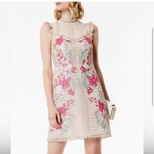 Karen Millen Embroidered Georgette Dress